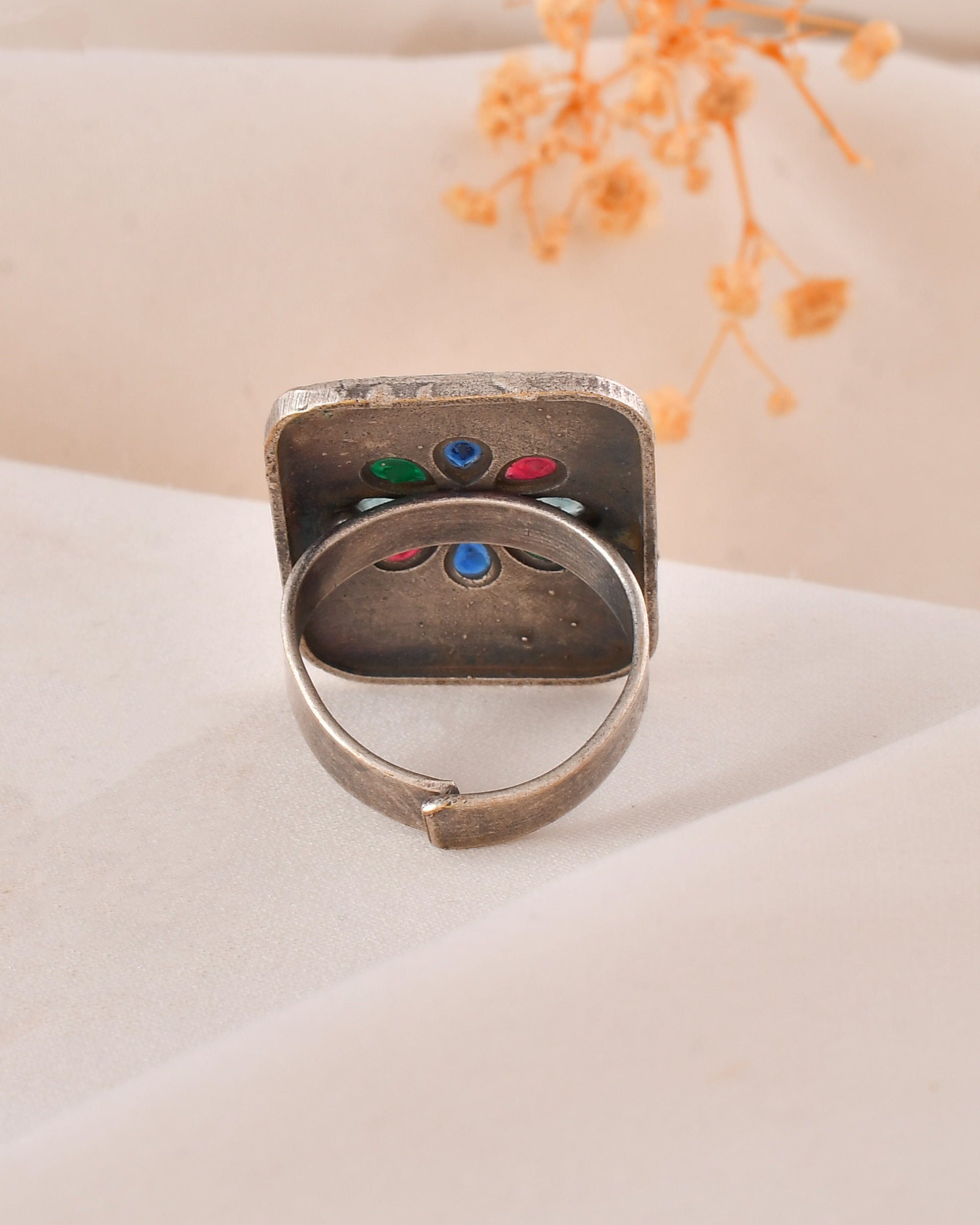 Rangoli Bloom Dandiya Statement Ring